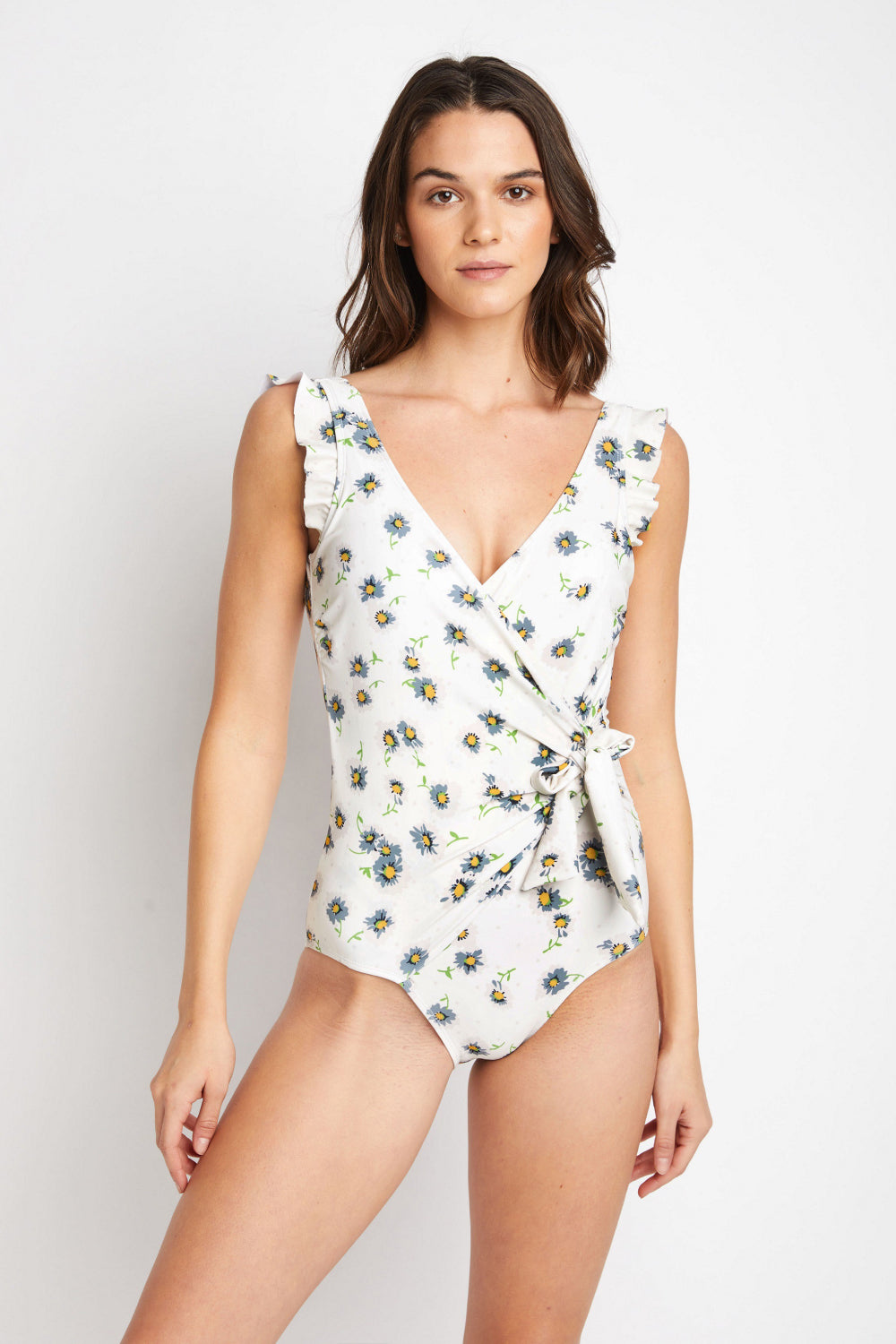 Faux Wrap One-Piece